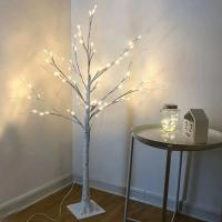 Household Birch Tree Led Light Bedroom Night Light Ornaments Christmas Decoration Wedding Party Landscape Lamp Modeling Lights