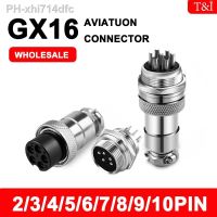 1Set GX16 2 3 4 5 6 7 8 9 10 Pins Male Female Docking Aviator Aviation Plug Socket Circular Nut Connector Cable Connector