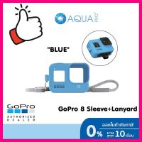 GoPro Sleeve+Lanyard For Gopro 8 Blue สีฟ้า (เคส + สายคล้อง สำหรับ GOPRO HERO 8 BLACK) เคสซิลิโคนกันกระแทก ของโกโปรแท้ ฟรี ของแถม