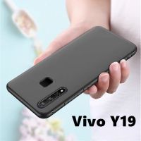 Case TPU เคสวีโว่ VIVO Y19 เคสซิลิโคน เคสนิ่ม สวยและบางมาก เคสสีดํา เคสมือถือ สินค้าพร้อมส่ง