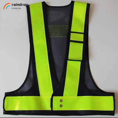 เสื้อกั๊กสะท้อนแสง เสื้อแจ็คเก็ตการจราจรความปลอดภัยเสื้อขี่มอเตอร์ไซค์ Reflective Vest Safety Vest พร้อมส่งจ้า🚚