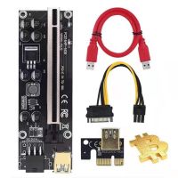 Ver009SPlus PCI-E Riser Card 60CM USB 3.0 Cable PCIE 1X to 16X Extension Adapter SATA 6Pin Power for Miner GPU Mining