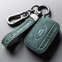 ALCANTARA เคส Kunci Remote Mobil หนังนิ่มสำหรับ Land Rover LR4 Range Rover Sport Evoque Freelander 2พวงกุญแจอุปกรณ์เสริม