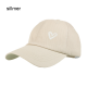 หมวกเบสบอลรูปหัวใจ Sillmer สายรัดปรับได้ Snapback หมวกเบสบอลแบบหมวกฮิปฮอปกระบังหน้าสีธรรมดา