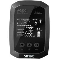 SKYRC B6NEX AC/DC 200W เครื่องชาร์จอัจฉริยะ กระแสไฟสูงสุด 10A Bluetooth 5.0 LiPo/LiIon/LiFe/LiHV 1-6 cell ผ่านแอปได้