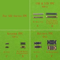 10PCS Original for Samsung S22 Ultra Plus 5G S22U S908 S906 S901 B U Battery LCD Display USB Charging WiFi Antenna FPC Connector