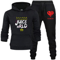 Trap Rap RIP JUICE WRLD Tracksuit Two Piece Set Sport Wear 2 Piece Outfit for Menwomen Juice Wrld Hip Hop Men Hoodies Suits