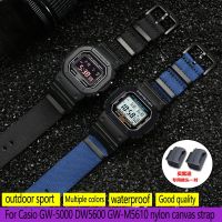 Bracelet For Casio Small Box DW-5600BB/5610 GW-B5600 Modified High-Quality Nylon Canvas Watchband With Accessories Black Buckle