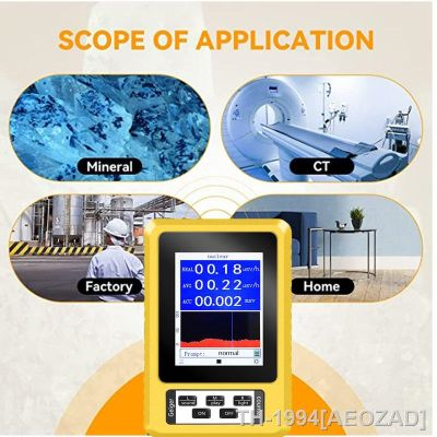 AEOZAD XR-3 2-in-1 มือถือจอแสดงผลดิจิตอลการแผ่รังสีแม่เหล็กไฟฟ้าเครื่องตรวจจับนิวเคลียร์ EMF Geiger Counter เครื่องทดสอบประเภทการทำงาน
