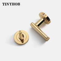 ✲ Hidden Door Lock Set Gold Interior Room Bedroom Bathroom Living Room Invisible Handle Knob with Lock