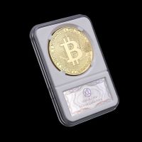 REPLICA 1PC ของที่ระลึก Bitcoin เหรียญของขวัญ Bit เหรียญของขวัญทางกายภาพเหรียญที่ระลึกเหรียญอะคริลิค-SYU STORE