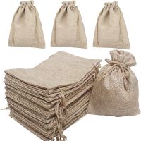 5/10Pcs Burlap Gift Bags with Drawstring Jute Bags Linen Sacks Storage Bags Burlap Bag for Wedding Favors Party Jewelry Pouches Gift Wrapping  Bags