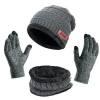 womens knit hat and gloves