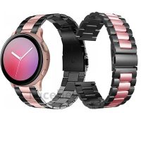 ☈✉﹍ สำหรับ Samsung Galaxy Watch Active 2 40 มม.44 มม.20 มม.22 มม.สายรัดข้อมือโลหะสำหรับ Galaxy Watch 46 มม./เกียร์ S3 Frontier BAND