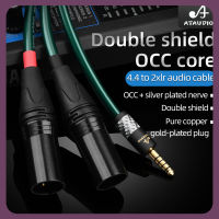 ATAUDIO Hifi 4.4มม. Balanaced เพื่อ2XLR เสียงสายเคเบิลสำหรับโซนี่ WM1A/PHA-1A 1Z/2A Z1R 4.4เป็น3Pin Xlr สายอัพเกรด