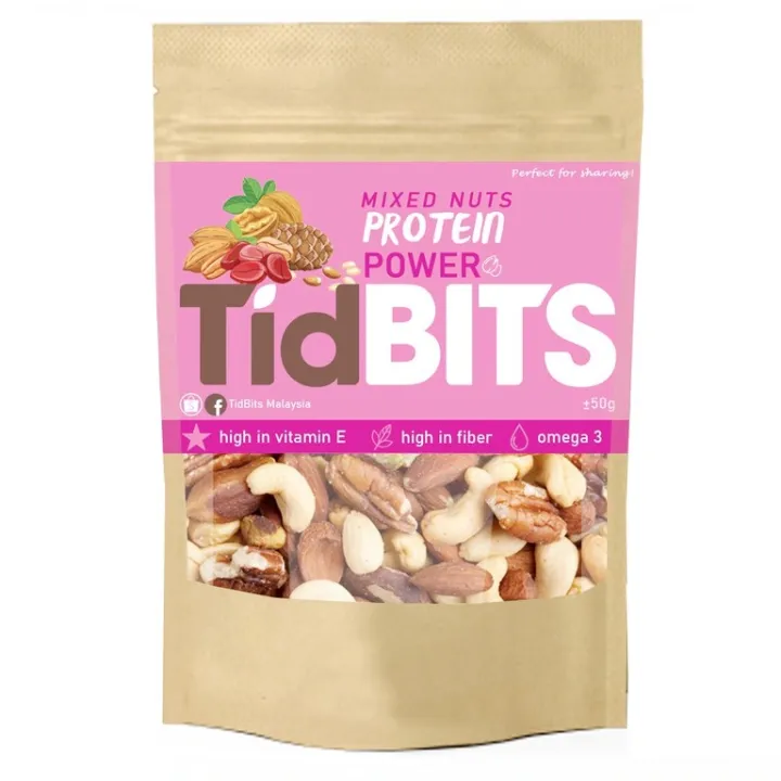 Healthy Premium Mixed Nut (Healthy High Protein Trail Mix) TIDBITS Lazada