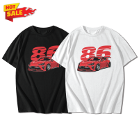 TOYOTA RACING 86 เสื้อยืดแขนสั้นคอกลม Cotton 100% สกรีนลาย