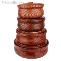 【hot】✧✲ஐ wooden bowl with lid salad Reusable serving for Salad Fruits Cereal Soup Rice Everyday Use Durable