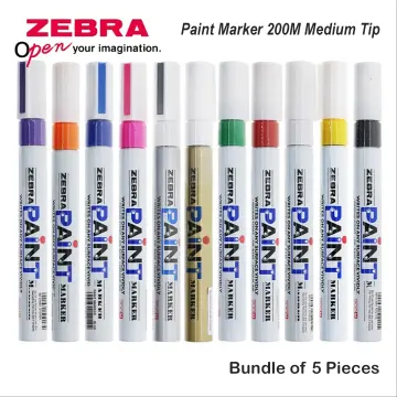  Zebra permanent marker high McKee care refill type YYT5-8C 8  color set : Office Products