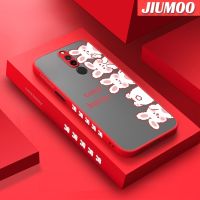 เคส JIUMOO สำหรับ Xiaomi Redmi 8 8A 8A Pro,เคสการ์ตูนน่ารักลายกระต่ายบางดีไซน์ใหม่ขอบสี่เหลี่ยมด้านข้างมีน้ำค้างแข็งโปร่งใสกันกระแทกเคสมือถือแข็งปลอกซิลิโคนคลุมทั้งหมดเคสอ่อนป้องกันกล้อง