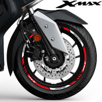 สติกเกอร์แถบรูปลอกขอบสำหรับ YAMAHA XMAX 150 250 300สะท้อนแสงรถจักรยานยนต์อุปกรณ์เสริมดัดแปลงยางล้อ