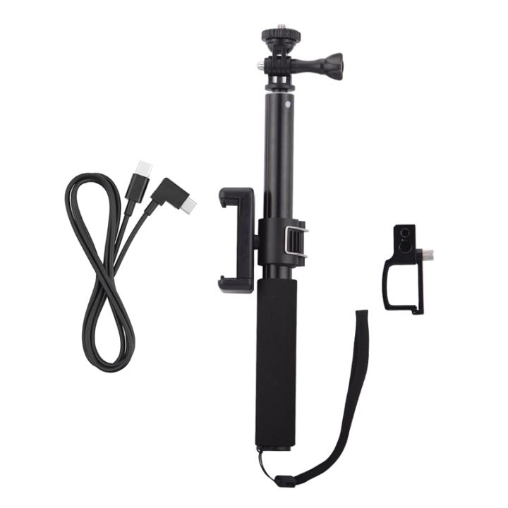 selfie-stick-for-dji-osmo-pocket-2-handheld-gimbal-stabilizer-cable-for-phone-clip-module-extension-pole