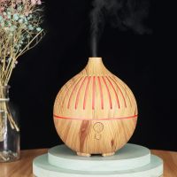 Aroma Diffuser Air Humidifier เครื่องกระจายกลิ่นหอม เครื่องเพิ่มความชื้น เครื่องพ่นไอน้ำ โคมไฟ LED aroma diffuser เครื่องฟอกอากาศSmall hollow style