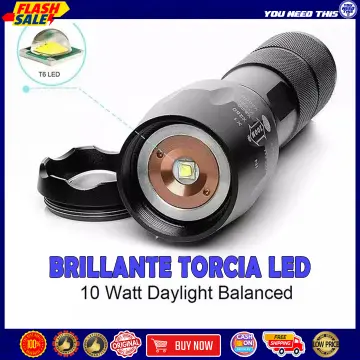 READY STOCK!) Brillante Torcia LED zoomable Flashlight Torch (READY STOCK!)