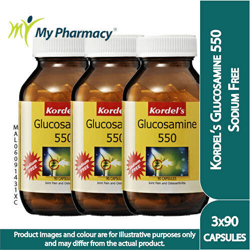KORDEL'S GLUCOSAMINE 550 SODIUM FREE 3X90S Lazada