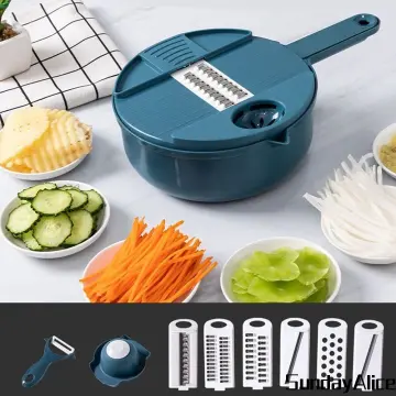 2023 New Multifunction Vegetable Cutter With Basket And Brush Portable  Slicer Ch