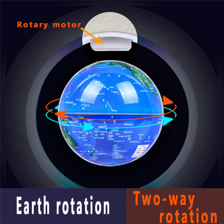 ความแปลกใหม่แม่เหล็กลอยได้globe-4นิ้วlevitating-o-shape-globeสำหรับเด็กของขวัญเพื่อการศึกษาโต๊ะตั้งในบ้านสำนักงานตกแต่ง