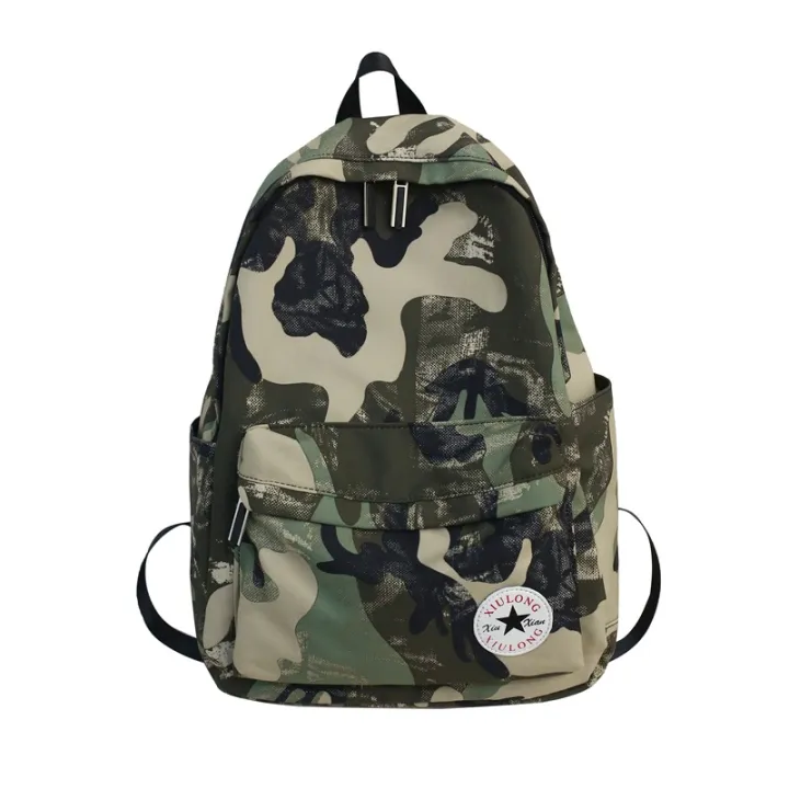 Xiulong Camouflage Backpack Men's Trendy Cool Student Backpack Multi ...