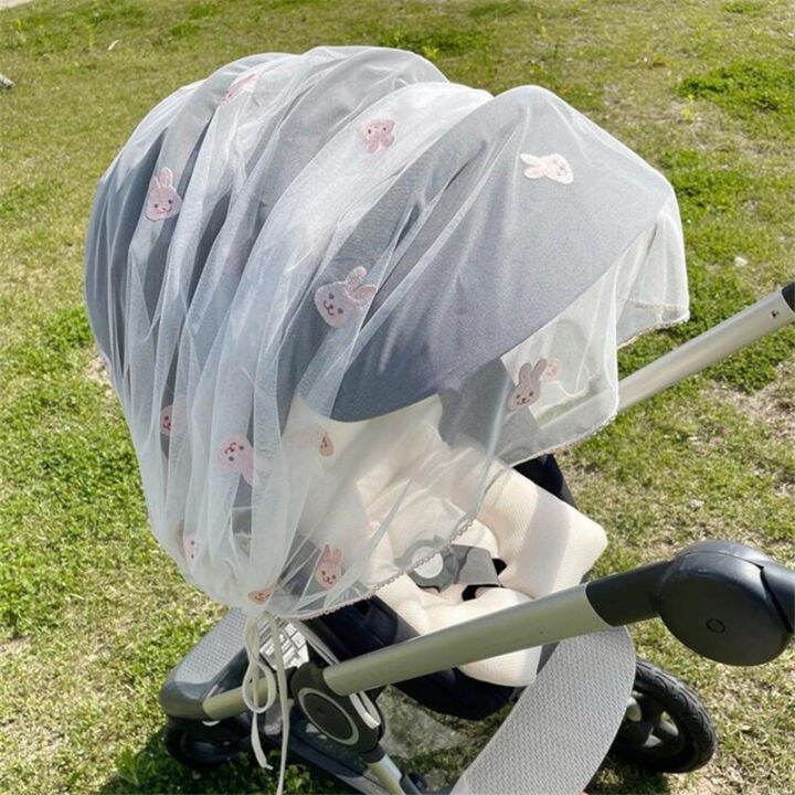 newborn-baby-stroller-mosquito-net-embroidered-mesh-anti-mosquito-breathable-summer-carriage-trolley-sun-shade-cover-accessories