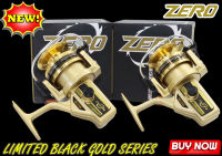 รอกตกปลา ZERO BG15 LIMITED​ BLACK GOLD SERIES​ สีทอง Limited แขนเกลียว ถึก ทน แข็งแรง บอดี้อลูมิเนียม เบรค​คาร์บอน รอกสปินนิ่ง