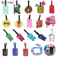 【DT】 hot  1pc Creative Travel Accessorie Luggage Tag Creative Corgi &amp;Cat Suitcase Fashion Style Silicon Portable Travel Label Travel Part