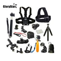 ◕♀ 21pcs Action Camera Accessories Cam Tools for Outdoor Photography Cameras Protection Tool for Gopro Hero 5 4 / Sjcam / Yi