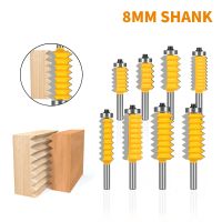 【DT】hot！ 8MM Shank Multi-Tooth Bit Router Woodworking Milling Cutter Wood Face Mill Carbide End