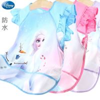 Disney Children Overalls Waterproof Painting Clothes Baby Aprons Eating Bibs Sleeveless Blouses Kindergarten