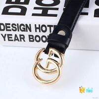 Pu Leather Letter Buckle Belt