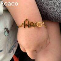 【เครื่องประดับ Suellen 】 Kcaco สร้อยข้อมือเด็กน่ารักแบบเรียบเนียนเครื่องประดับสแตนเลสตามสั่งสำหรับเด็กของขวัญแฮนด์เมด