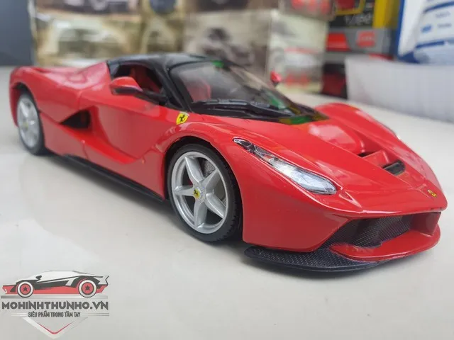 Xe mô hình Ferrari mui trần LaFerrari Aperta Bburago 124  Blue Mô Hình