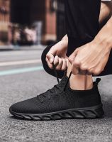 hjk✟✴  Classic mens sports running shoes fly breathable oversized outdoor shoes