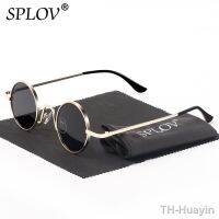 【hot】﹍✘  SPLOV Rap Sunglasses Men Punk Hip-Hop Small Round Metal Frame Eyewear De Sol No