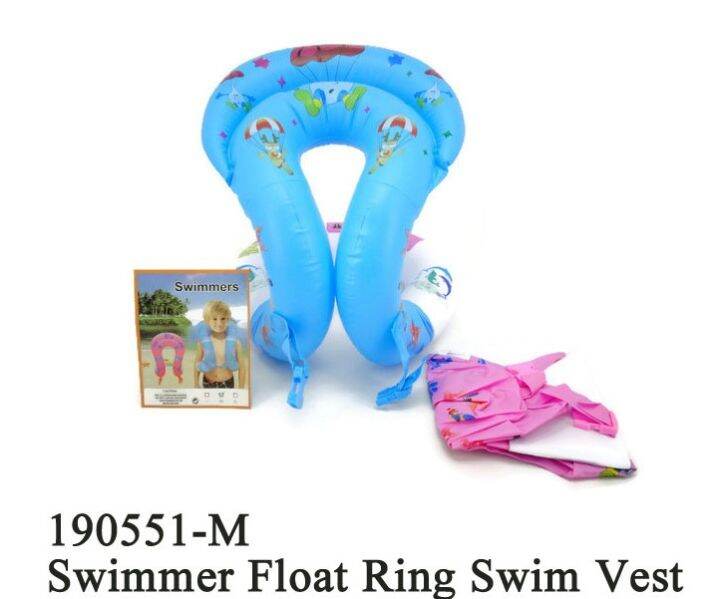 Pool Inflatable Swimmer Floater Swim Ring Vest Medium Size for Kids