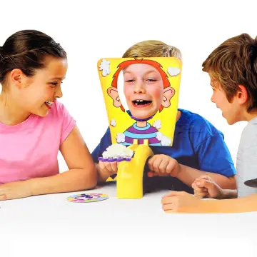 Pie Face Cannon Game Whipped Cream Family Board Game Kids Ages 5