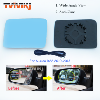 YVIKJ ด้านข้างกระจกมองหลังเลนส์แก้วสีฟ้าสำหรับ Nissan D22 2010-2013มุมกว้าง Anti Glare ด้านข้างกระจกประตู Wing