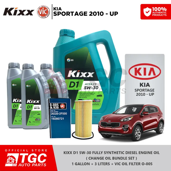KIXX D1 5W30 Fully Synthetic Diesel Engine Oil ( Change Oil Bundle Set