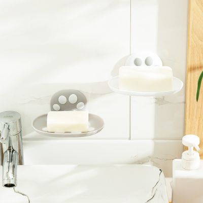 【JH】 box punch-free soap wholesale wall-mounted bathroom toilet drain cat claw shelf