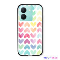 Volans เคสสำหรับ Vivo Y36 Y36 5G,เคสผู้หญิงสไตล์โบโฮเพชรสำหรับผู้หญิงเคสป้องกันกระจกเทมเปอร์กันกระแทก