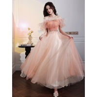 Summer Princess Puff Sleeves Tulle Prom Dresses Formal Evening Gown Couture Lady Dresses платье на выпускной Vestidos De Fiesta